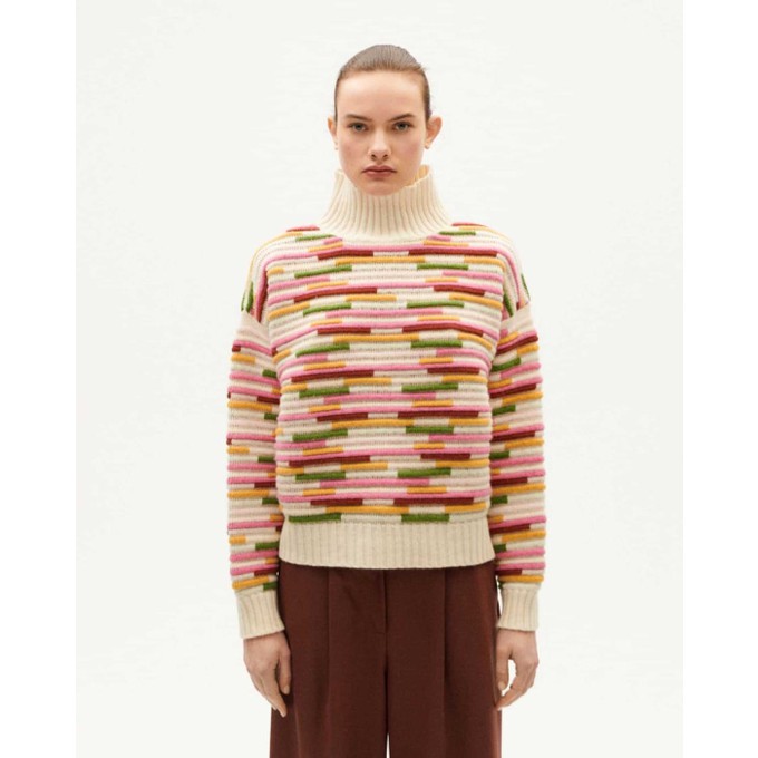 Idra Knitted Sweater - Stripe Multi Color from Brand Mission