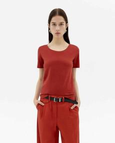 Cassia t-shirt - orange red via Brand Mission