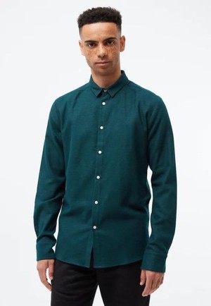 Kent overhemd - dark teal from Brand Mission