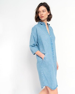 Mara dress denim - light blue from Brand Mission