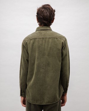 Corduroy Overshirt Stone Green from Brava Fabrics