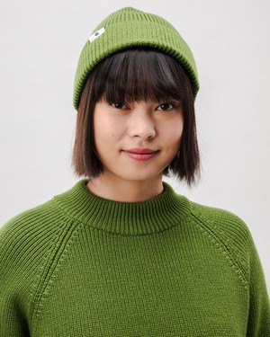 Waterfront Wool Beanie Green from Brava Fabrics