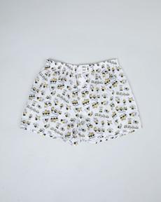 Minions Coffee Boxers Ecru via Brava Fabrics