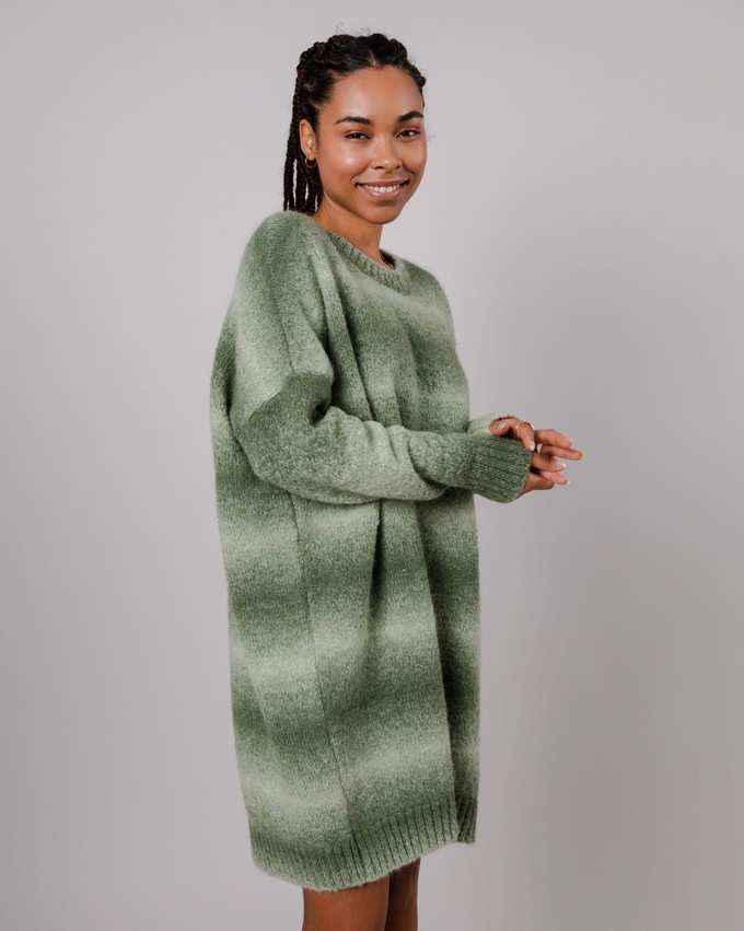 Knitted Alpaca Dress Moss from Brava Fabrics