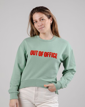 Out of Office Rounded Hem Sweatshirt Mint from Brava Fabrics