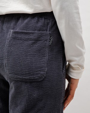 Corduroy Patch Pocket Pants Dark Grey from Brava Fabrics