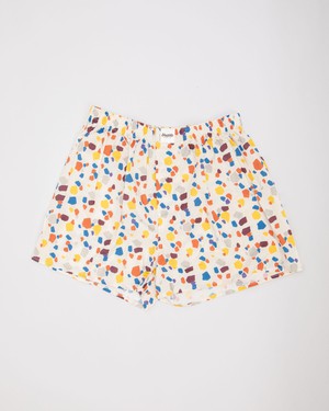 Geo Cotton Boxers Ecru from Brava Fabrics