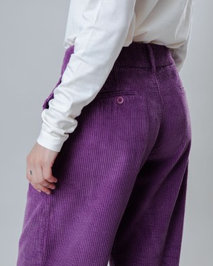 Corduroy Pleated Pants Orchid from Brava Fabrics