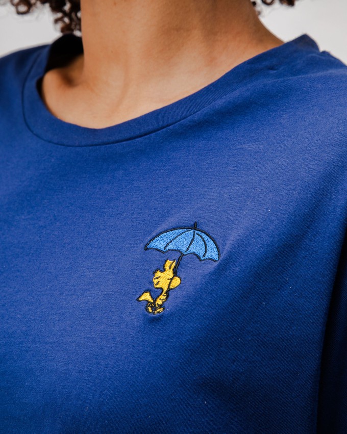 Peanuts Woodstock Oversize Cotton Tee Blue from Brava Fabrics