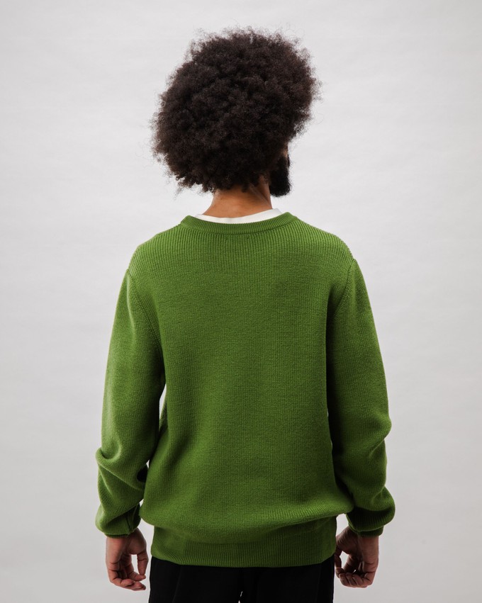 Waterfront Wool Sweater Green from Brava Fabrics