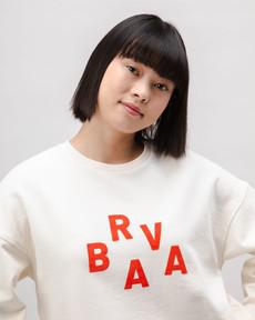 BRV Squared Cotton Sweatshirt Ecru via Brava Fabrics