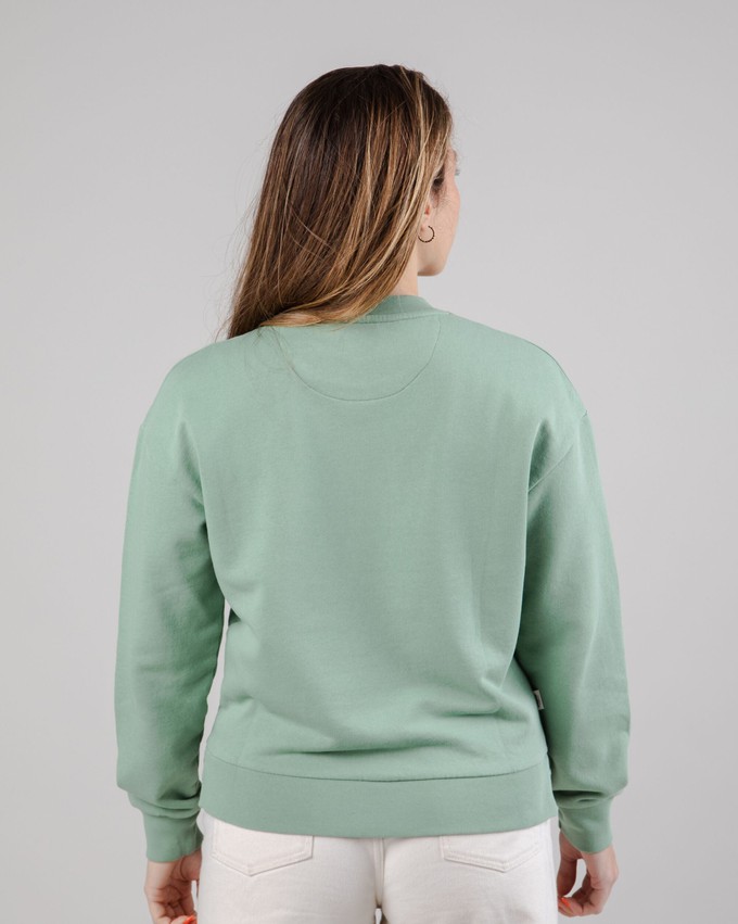 Out of Office Rounded Hem Sweatshirt Mint from Brava Fabrics