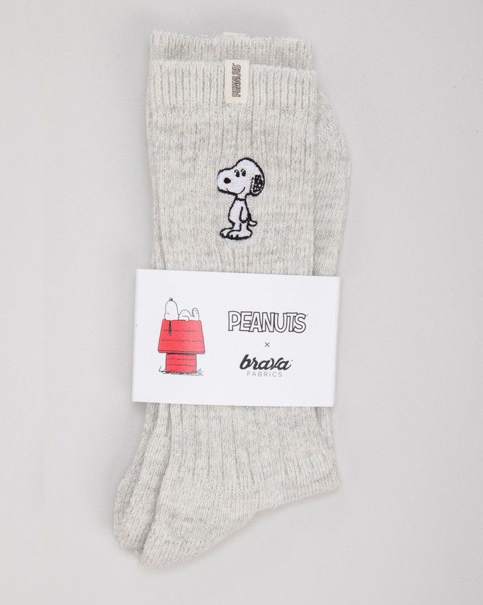 Peanuts Snoopy Socks Cream from Brava Fabrics