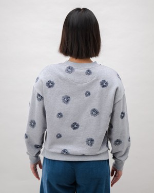 Urchin Rounded Cotton Sweatshirt Grey Melange from Brava Fabrics