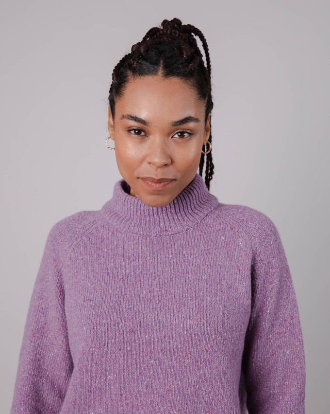 Perkins Wool Sweater Grape from Brava Fabrics