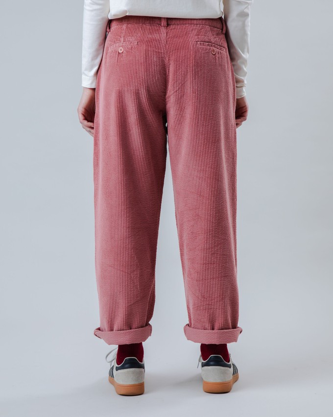 Corduroy Pleated Pants Rose from Brava Fabrics