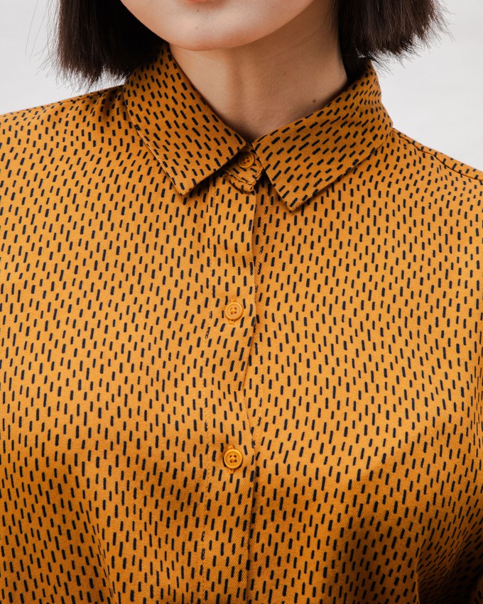 Mist Viscose Blouse Ochre from Brava Fabrics