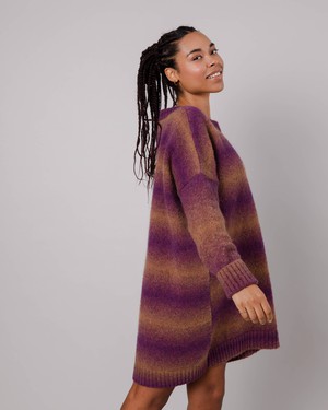 Knitted Alpaca Dress Grape from Brava Fabrics