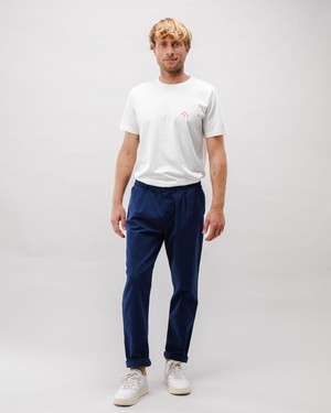 Comfort Chino Cotton Pants Navy from Brava Fabrics