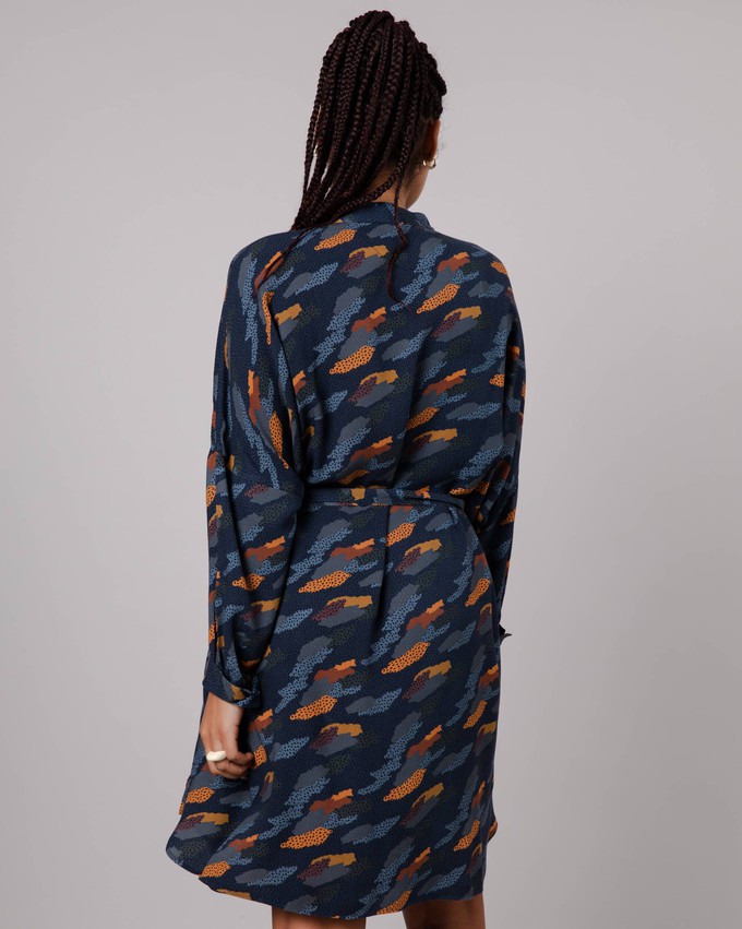 Ucon Palma Oversized Mao Dress Navy from Brava Fabrics