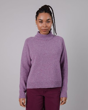 Perkins Wool Sweater Grape from Brava Fabrics