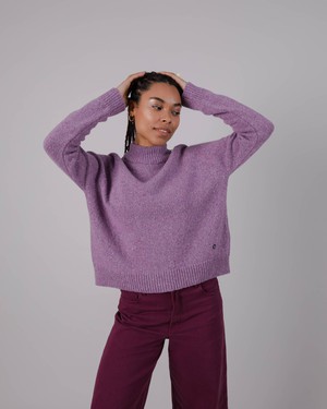 Perkins Wool Sweater Grape from Brava Fabrics