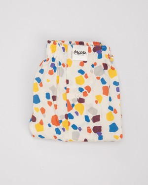 Geo Cotton Boxers Ecru from Brava Fabrics