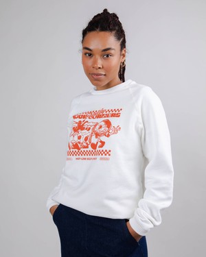 Hoxton Four Corners Unisex Sweatshirt White from Brava Fabrics