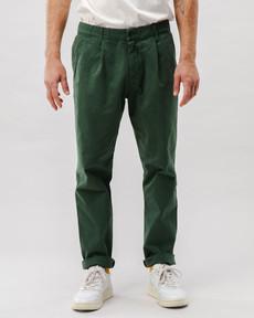 Comfort Chino Cotton Pants Green via Brava Fabrics