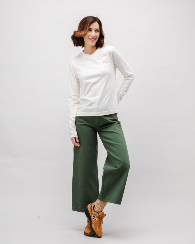 BRV Slim Cotton Long Sleeve Ecru from Brava Fabrics