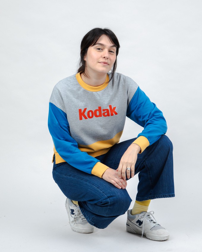 Kodak Block Rounded Sweatshirt Multicolor from Brava Fabrics