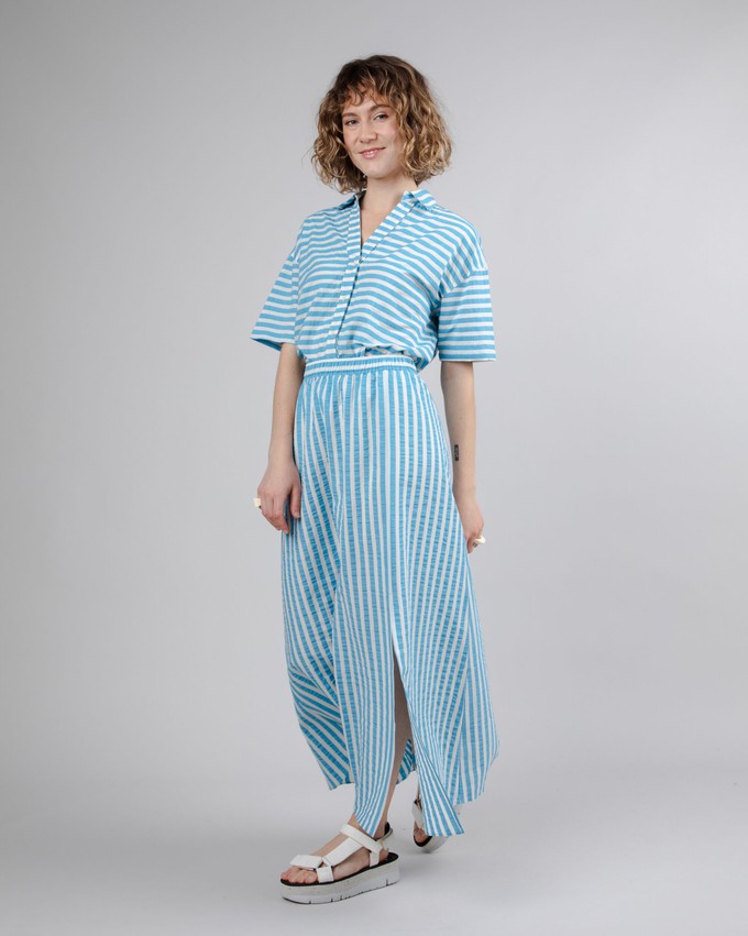 Stripes Long Skirt Blue from Brava Fabrics