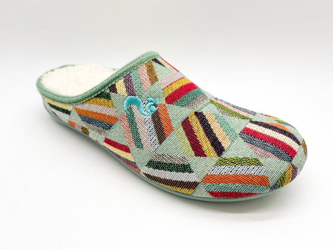 thies 1856 ® Motive Slipper vegan mint multi (W/M) from COILEX