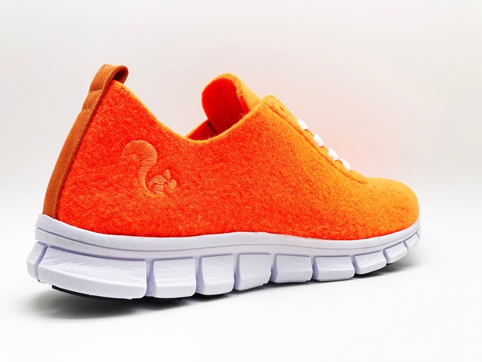 thies ® PET Sneaker neon orange | vegan aus recycelten Flaschen from COILEX