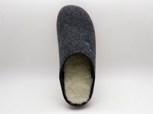 thies 1856 ® Recycled Wool Slippers dark grey red (W) from COILEX