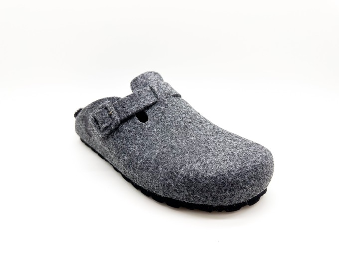 thies 1856 ® Recycled PET Buckle Clog dark grey (W/X) from COILEX