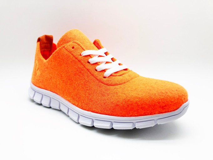 thies ® PET Sneaker neon orange | vegan aus recycelten Flaschen from COILEX