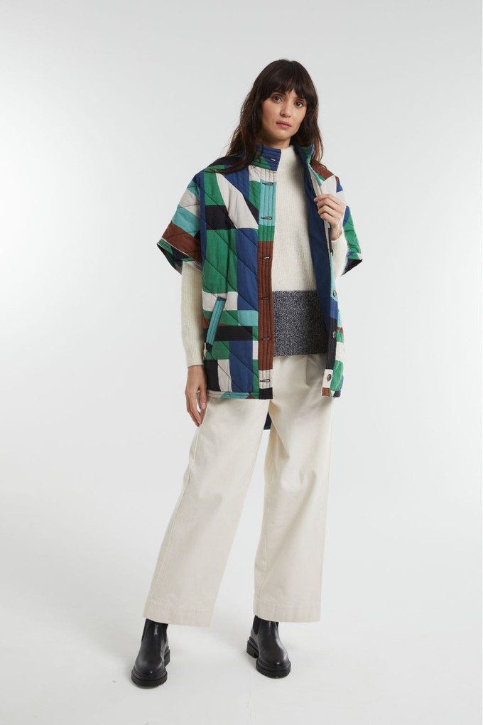 BLUE GREEN ERIN SUPERSONIC COAT from Cool and Conscious