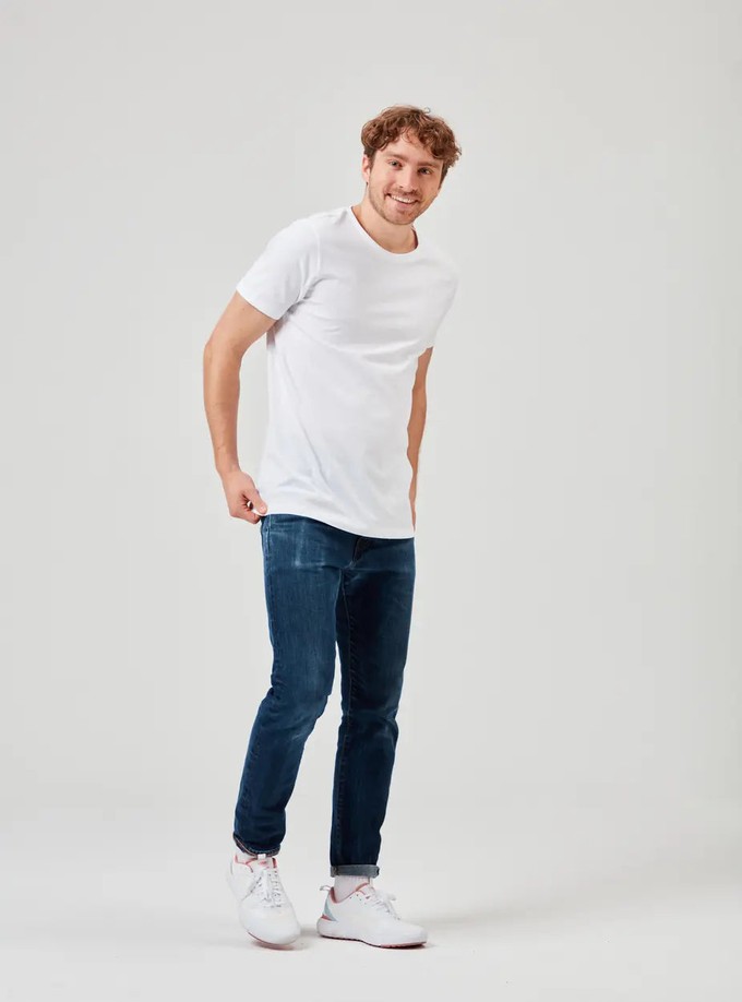 Double pack T-Shirt out of Organic Cotton - Brilliant White from COREBASE