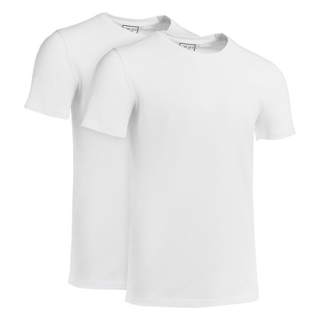 Double pack T-Shirt out of Organic Cotton - Brilliant White from COREBASE