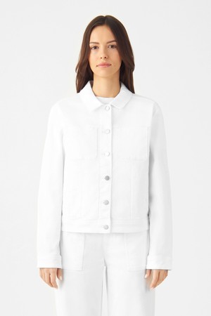 CALLISTO Jacket Soft Organic - Classic - White Denim from DAWN Denim