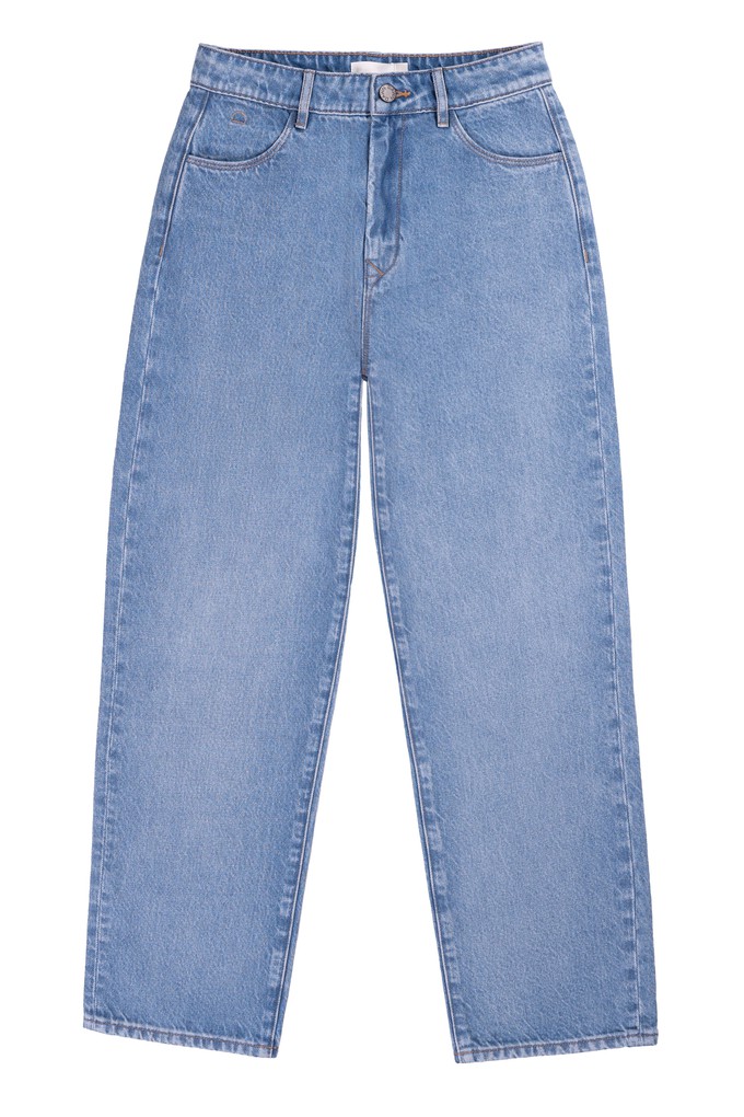 DAWN Wide Straight Cropped Non-Stretch - Minimal - Light Blue from DAWN Denim