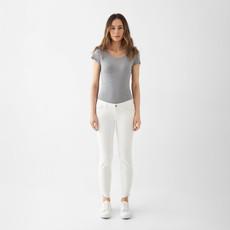 MID SUN Slim Comfortstretch - Design Details - White via DAWN Denim