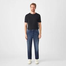 RISE Relaxed Tapered Minimal Stretch - Basic - Dark Blue via DAWN Denim