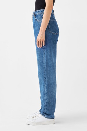 DAWN Wide Straight Non-Stretch - Minimal - Medium Blue from DAWN Denim