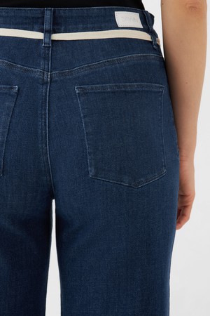 DEW Flared Soft Denim - French Pocket - Dark Blue from DAWN Denim