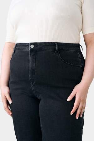 DEW Flared Soft Denim - Classic - Curvy - Black Denim from DAWN Denim