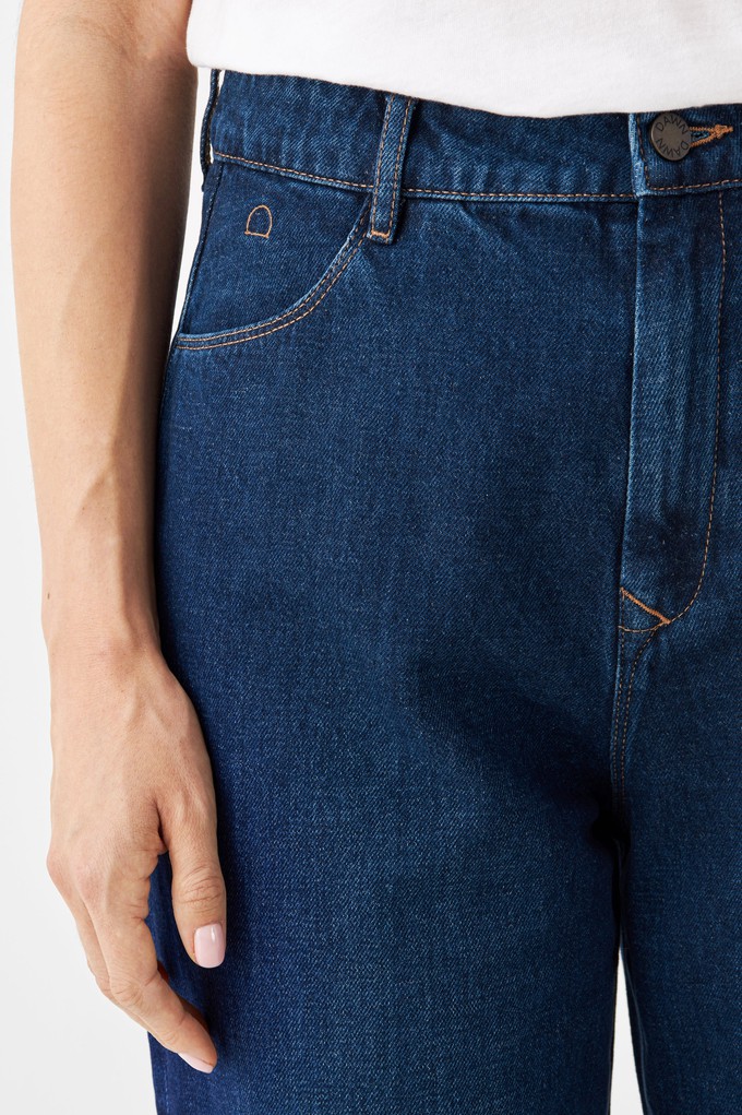 DAWN Wide Straight Non-Stretch - Minimal - Dark Blue from DAWN Denim