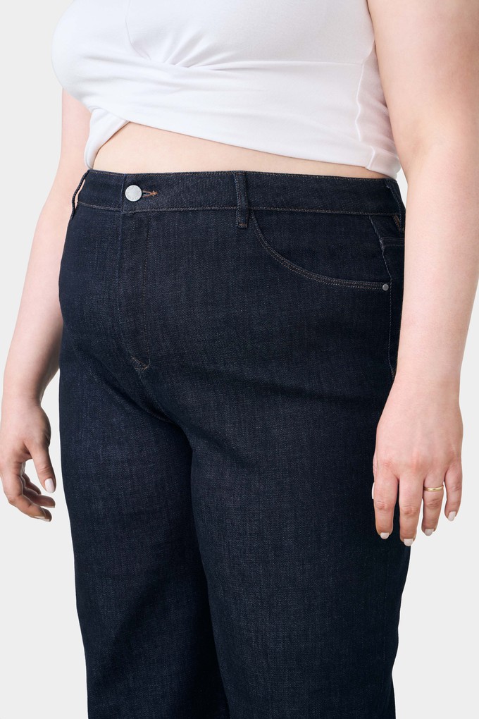 DEW Flared Soft Denim - Classic - Curvy - Raw Blue from DAWN Denim