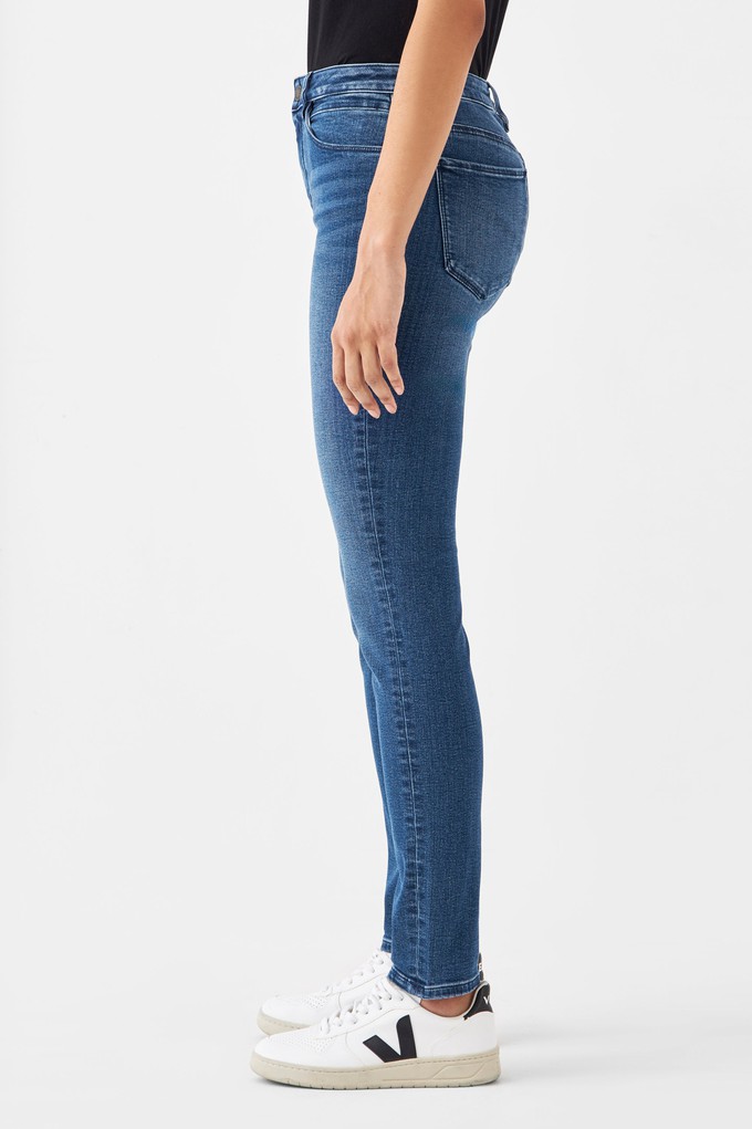 SUN UP Skinny Powerstretch - Basic - Medium Blue from DAWN Denim